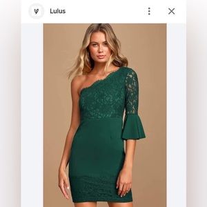 Lulu's miss me yet one shoulder bodycon‎ mini dress